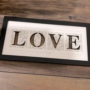 Live love laugh sign